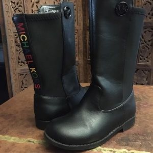 Michael Kors Black Boors-Girls size 9